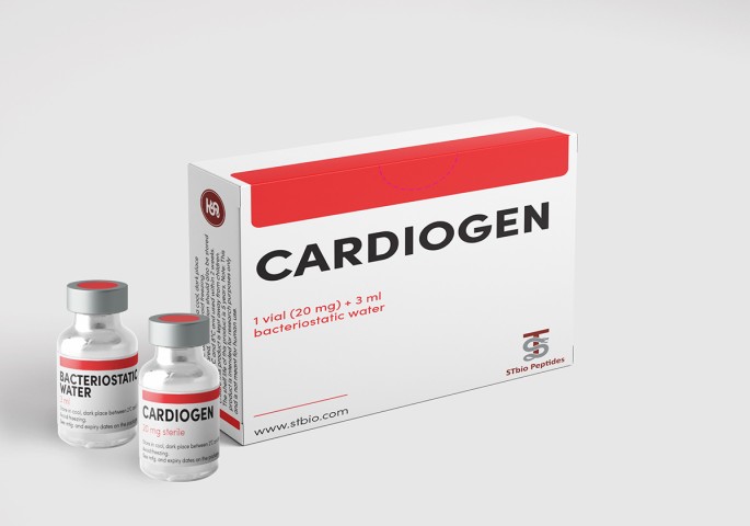 Cardiogen 20 mg / 1 vial + bacteriostatic water 3 ml 
