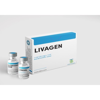 Livagen 20 mg / 1 vial + bacteriostatic water 3 ml
