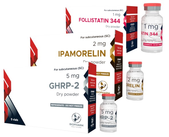 Курс на массу GHRP-2 + Ipamorelin + Follistatin (1 курс до 6 месяцев, либо 2 курса по 3 месяца)