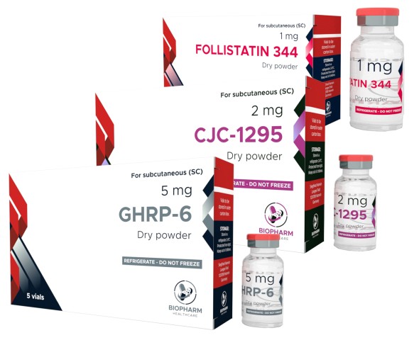 Курс на массу GHRP-6 + CJC-1295 + Follistatin (курс на 8 недель)