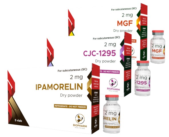 Курс на массу Ipamorelin + CJC-1295 + MGF (курс 9 недель)